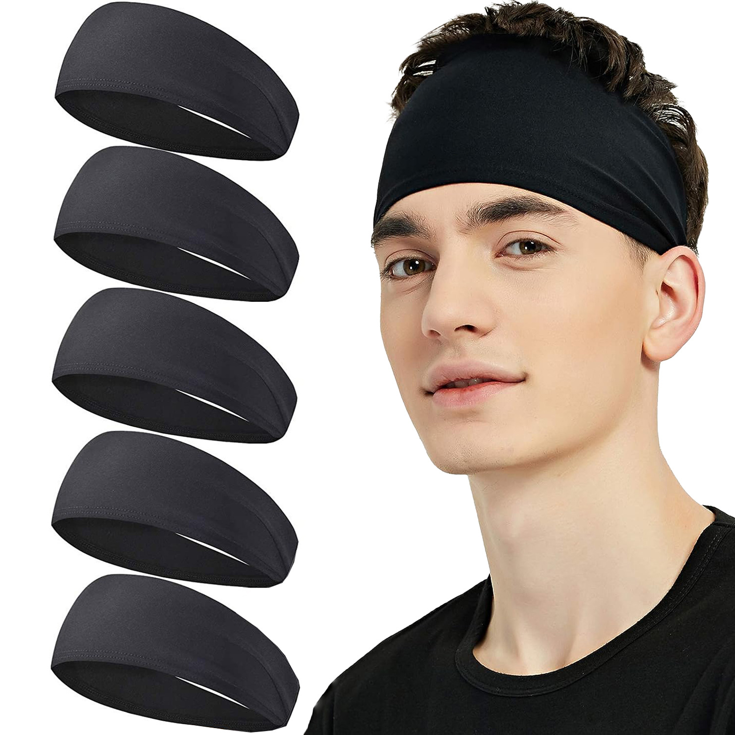 Women'S Yoga Accessories - Sweatband for Men Women Elastic Sport