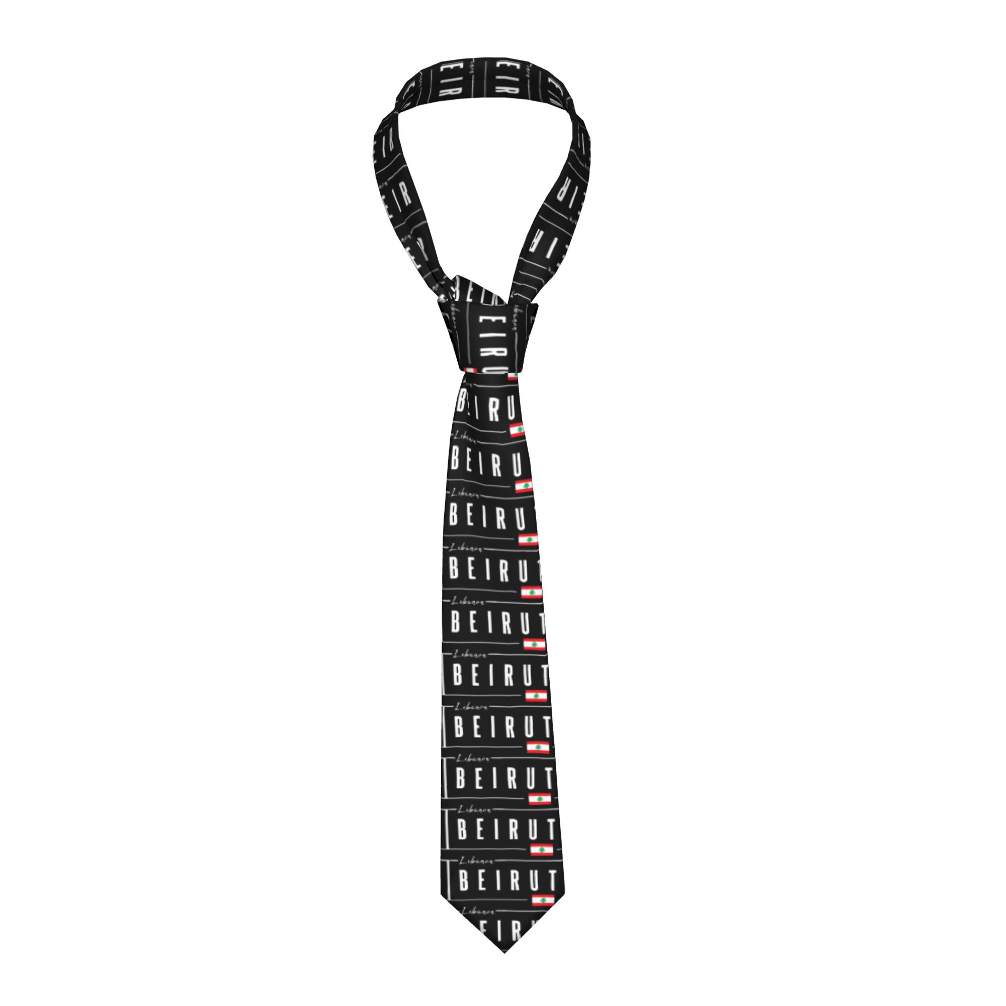 Women Accessories Lebanon - Beirut Lebanon Flag Tie Cosplay Party