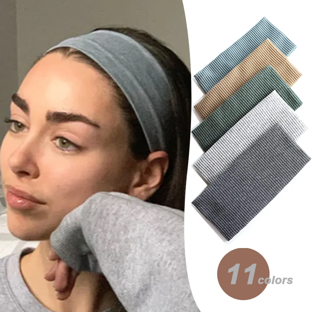 Women'S Yoga Accessories - Women Solid Color Headband Yoga Knitting