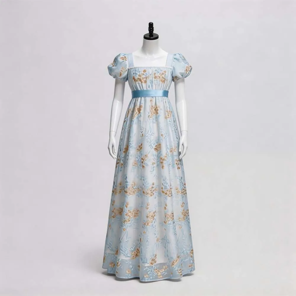 Women Electronic Accessories - European Vintage Regency Tea Dress Square