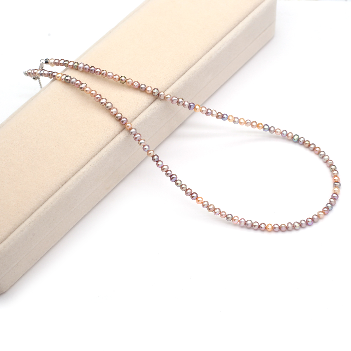 Women'S Accessories Jewelry - Real Natural Freshwater Pearl Necklace 3-4mm