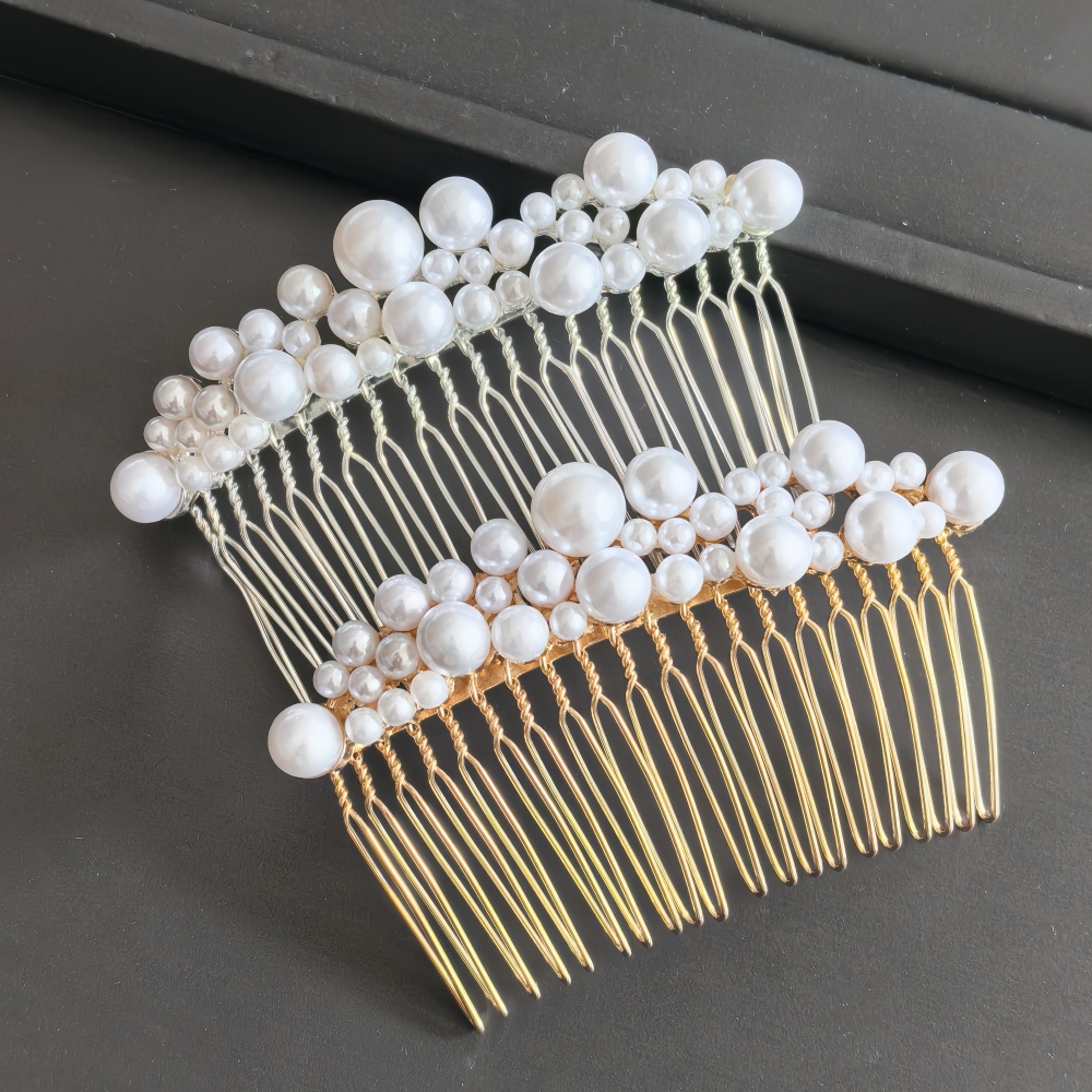 Women'S Formal Accessories - Luxury Pearl Bridal Hair Comb Wedding