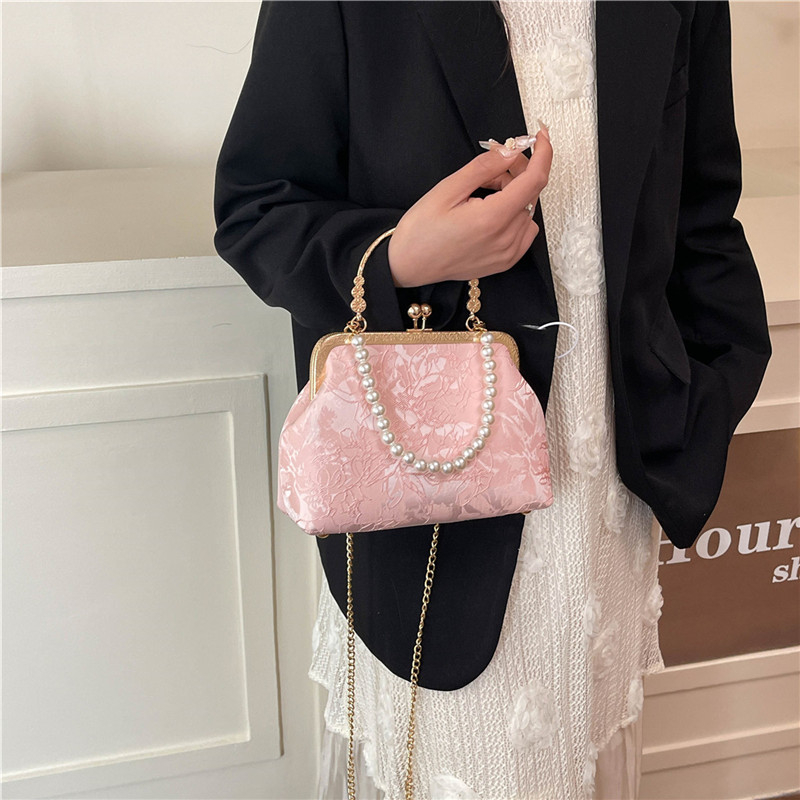 Vintage Classic Lace Bag pearl - Wallet Chain Bag ulasan dan harga