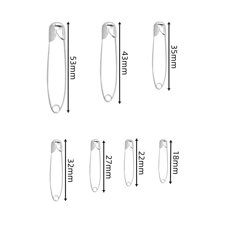 100Pcs/lot Stainless Steel Saf - Brooch Pin Gold ulasan dan harga