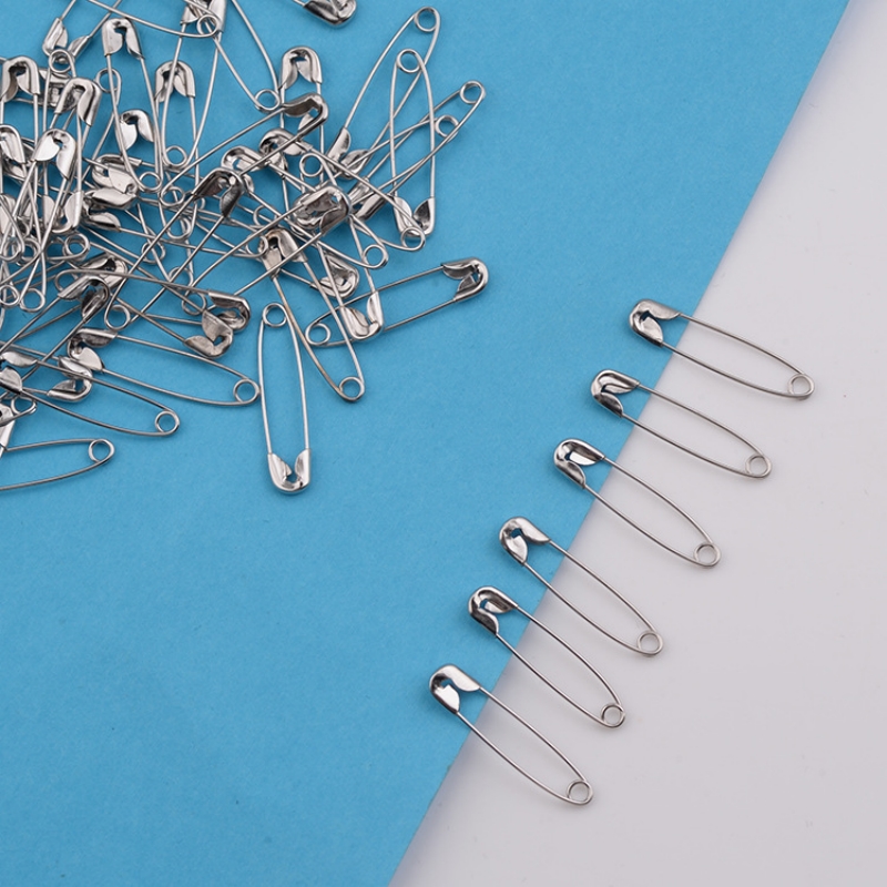 100Pcs/lot Stainless Steel Saf - Brooch Pin Gold ulasan dan harga