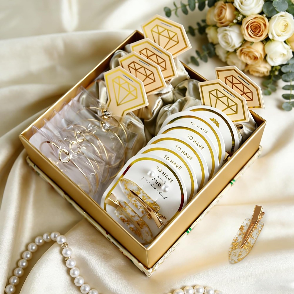 3-20 Sets Bridesmaid Set Pearl - Scrunchie Satin Set ulasan dan harga