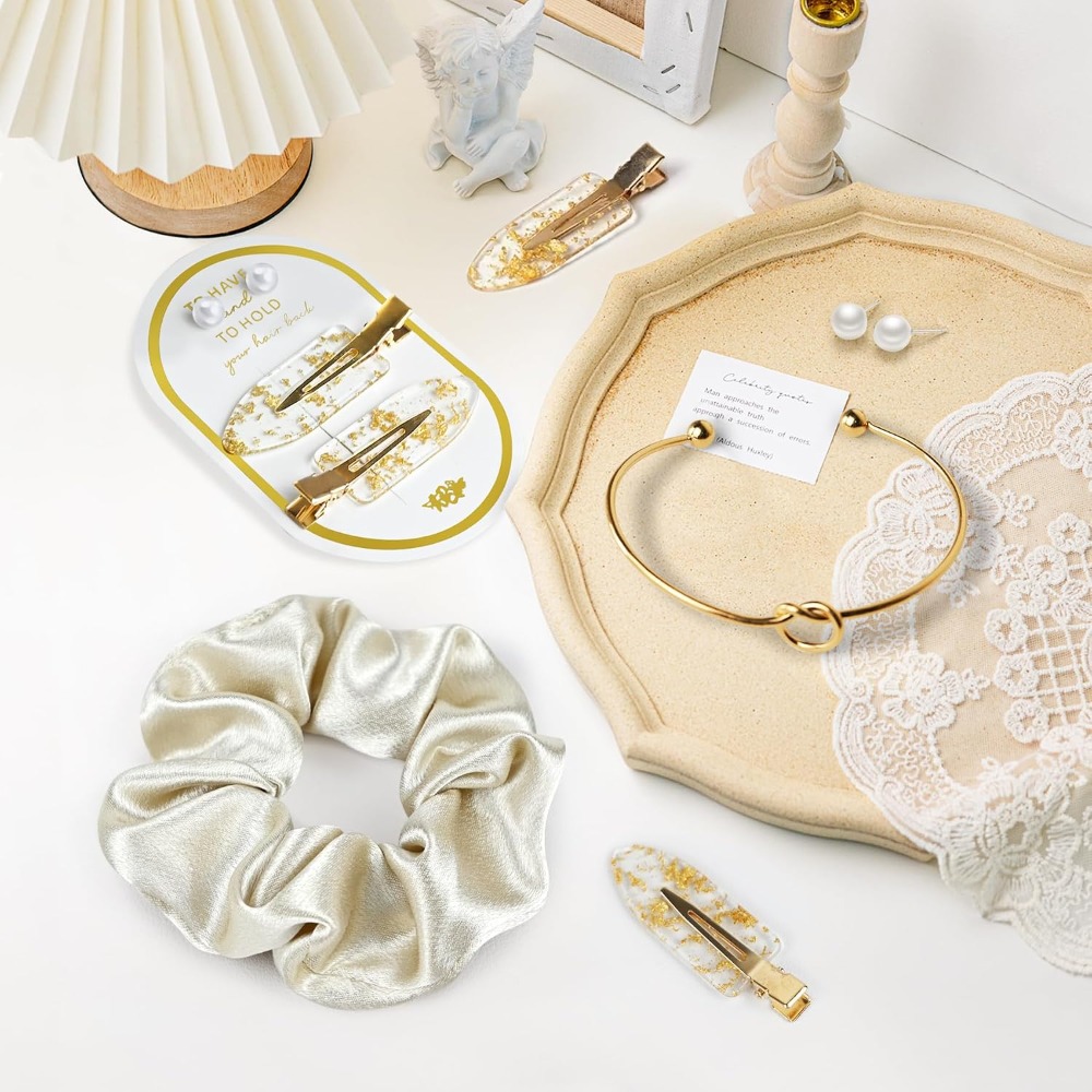 3-20 Sets Bridesmaid Set Pearl - Scrunchie Satin Set ulasan dan harga