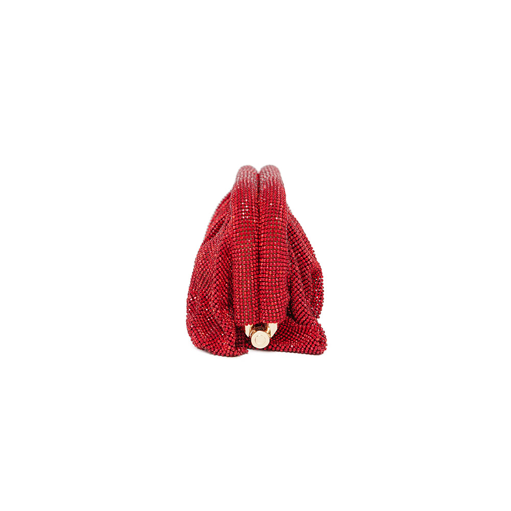 Red Aluminum Mesh Rhinestone P - Wallet Chain Bag ulasan dan harga