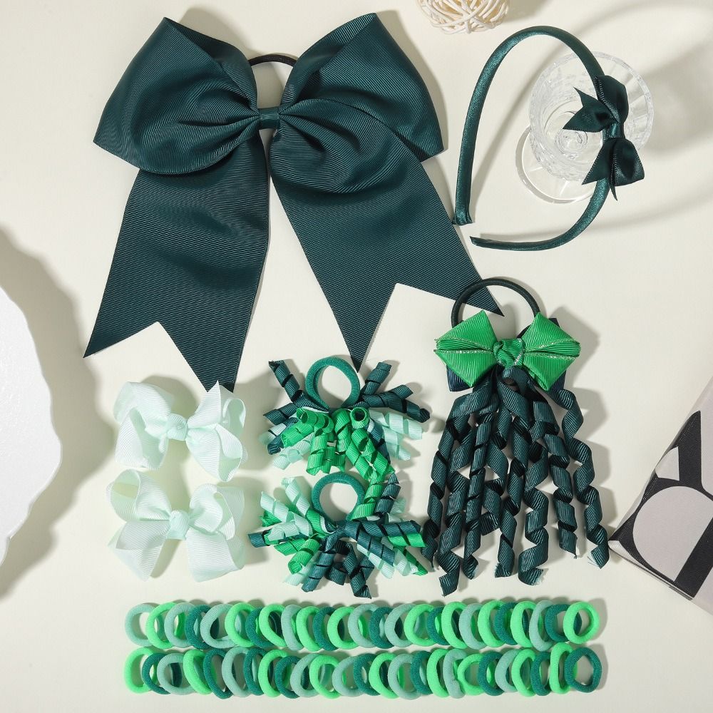 57Pcs/lot Fashion Sweet Satin  - Scrunchie Satin Set ulasan dan harga