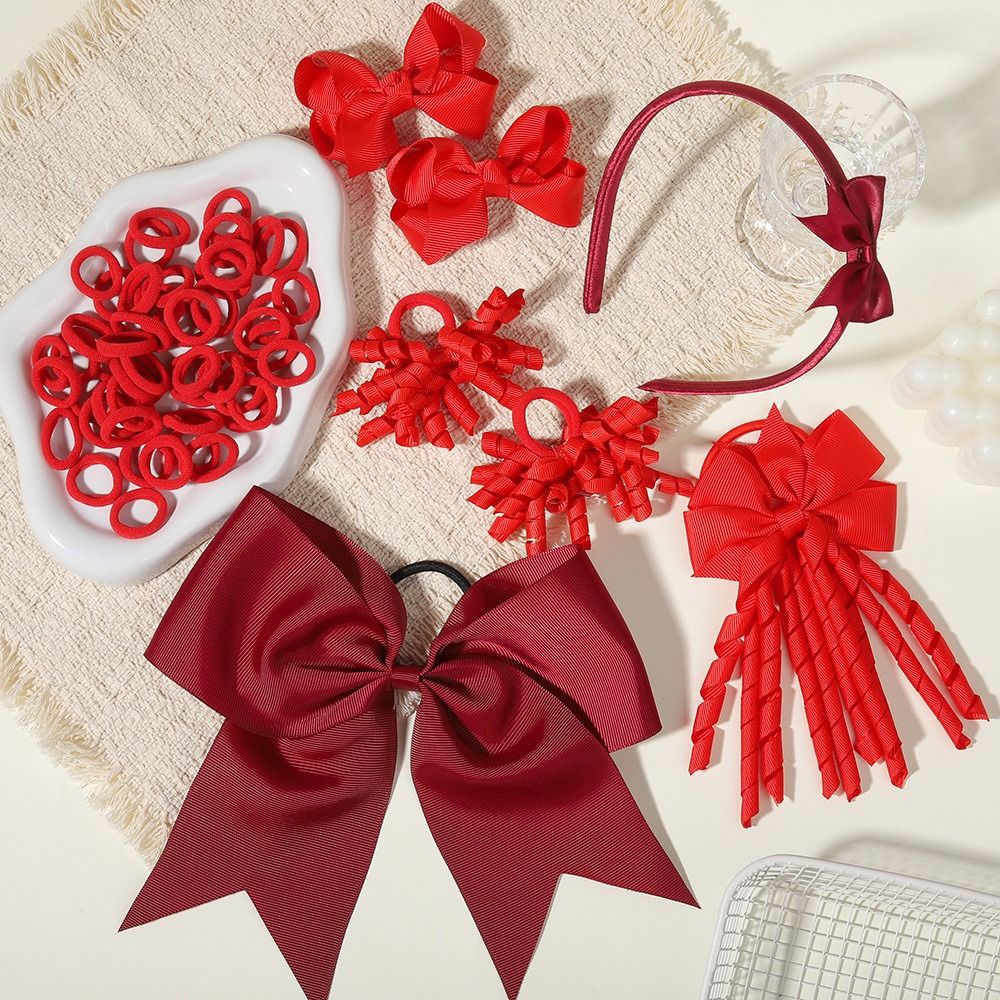 57Pcs/lot Fashion Sweet Satin  - Scrunchie Satin Set ulasan dan harga
