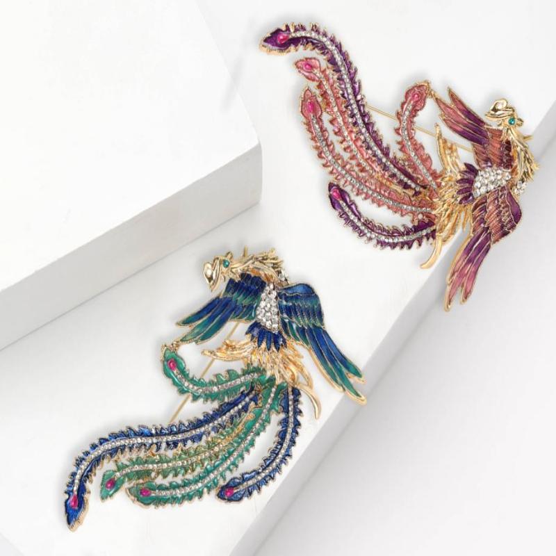 Fashion Phoenix Brooches Unise - Women'S Accessories Categories ulasan dan harga