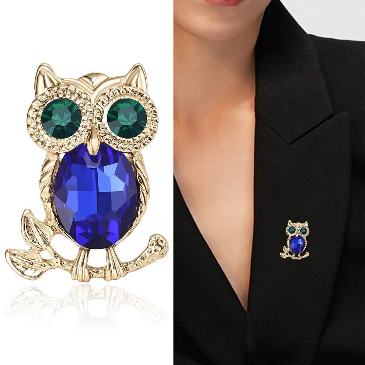 Rhinestone Owl Brooches for Wo - Women'S Accessories Categories ulasan dan harga