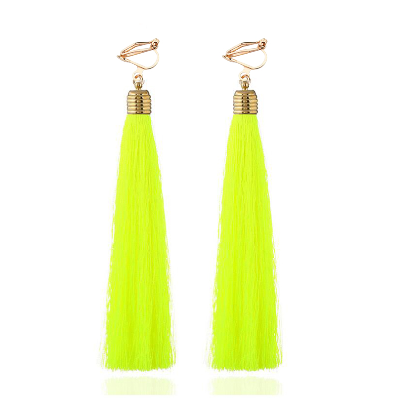12cm&5.1'' Long Tassel Fiber C - Tassel Earrings Boho ulasan dan harga