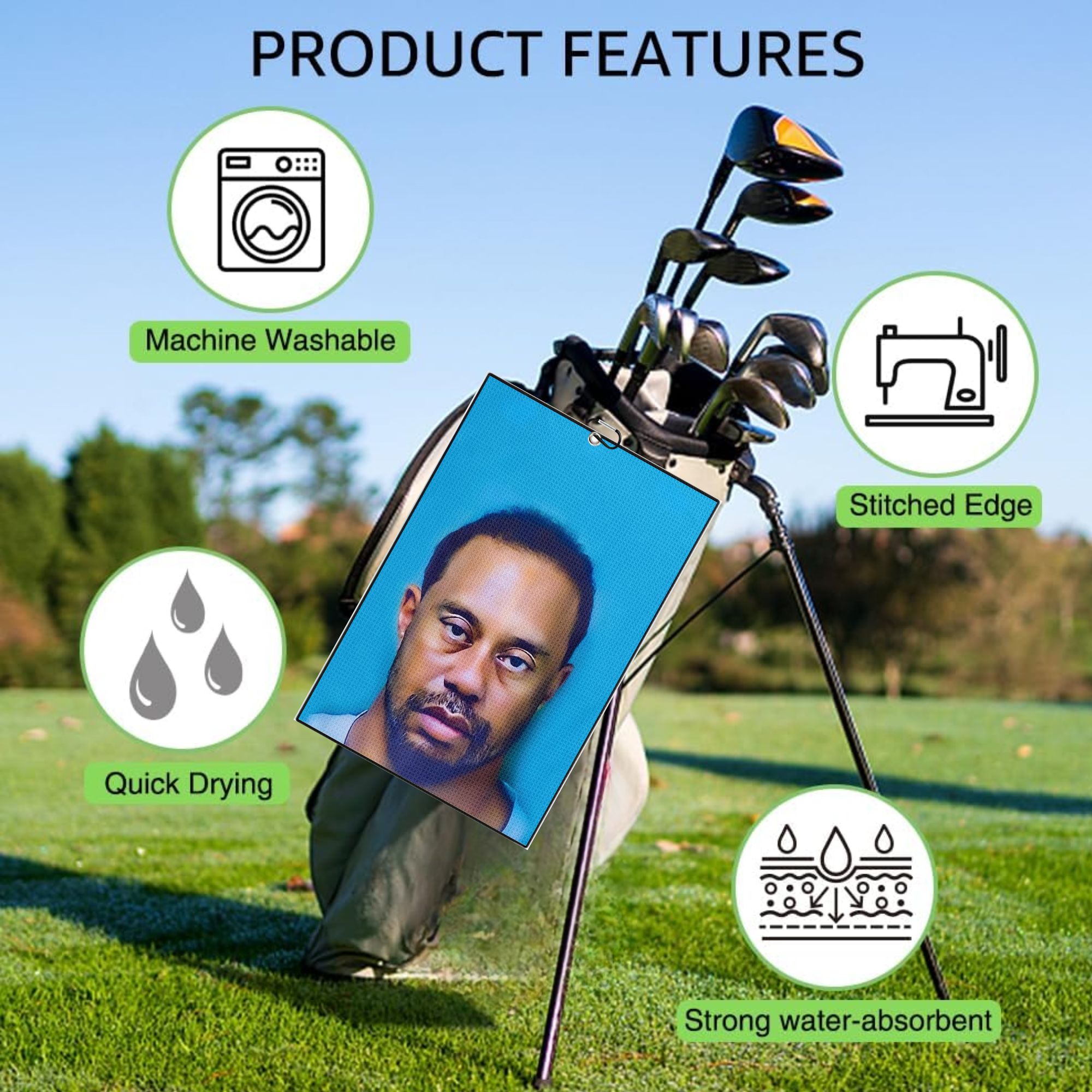 2 count Funny Microfiber Premi - Women'S Golf Accessories ulasan dan harga