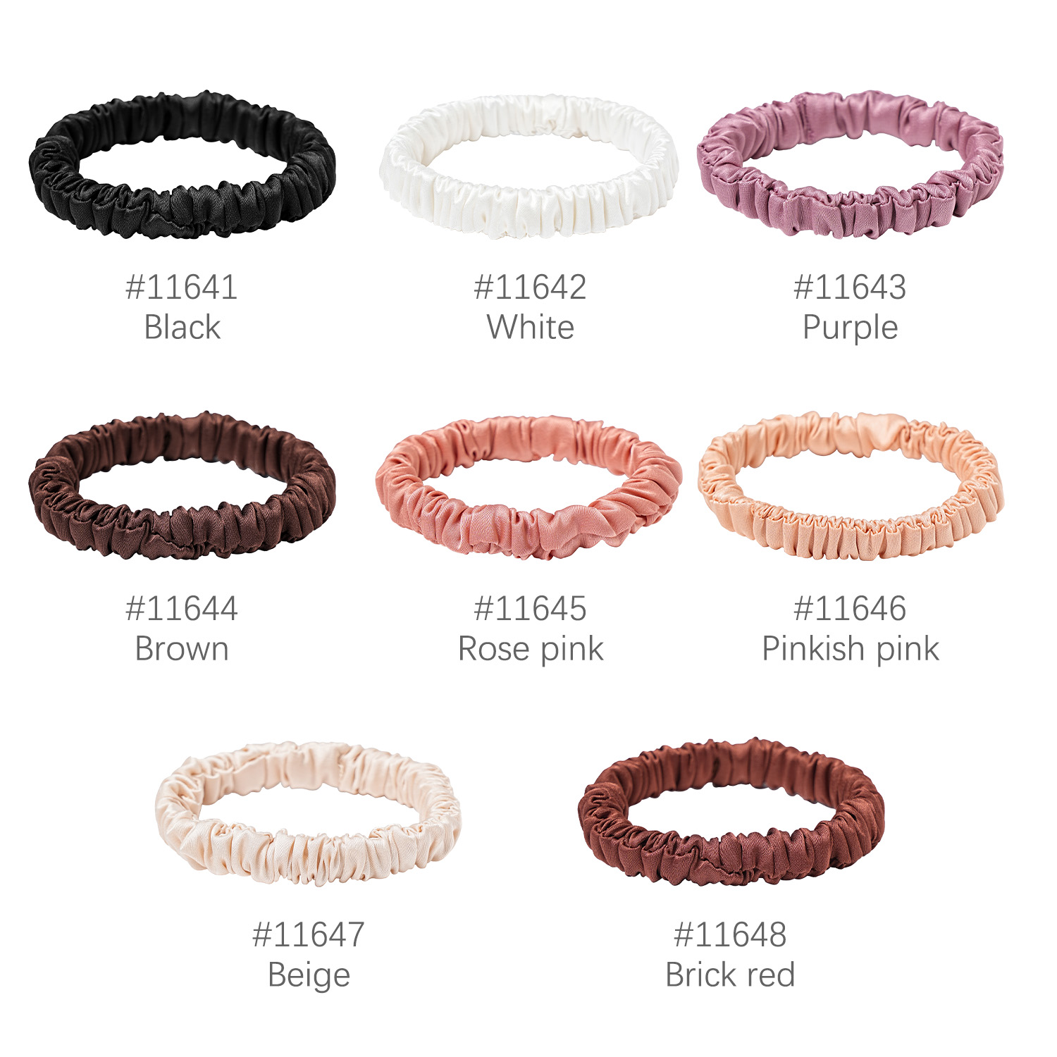 8PCS/Set 100% Pure Mulberry Si - Scrunchie Satin Set ulasan dan harga