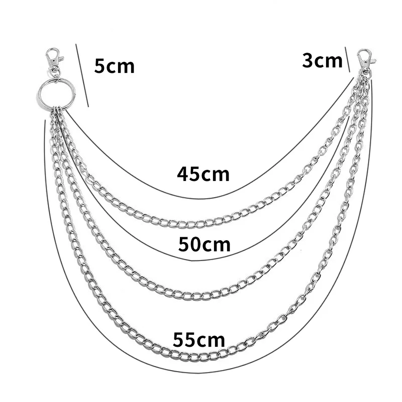 Layer Metal Belt Chain Punk Ho - Women Electronic Accessories ulasan dan harga