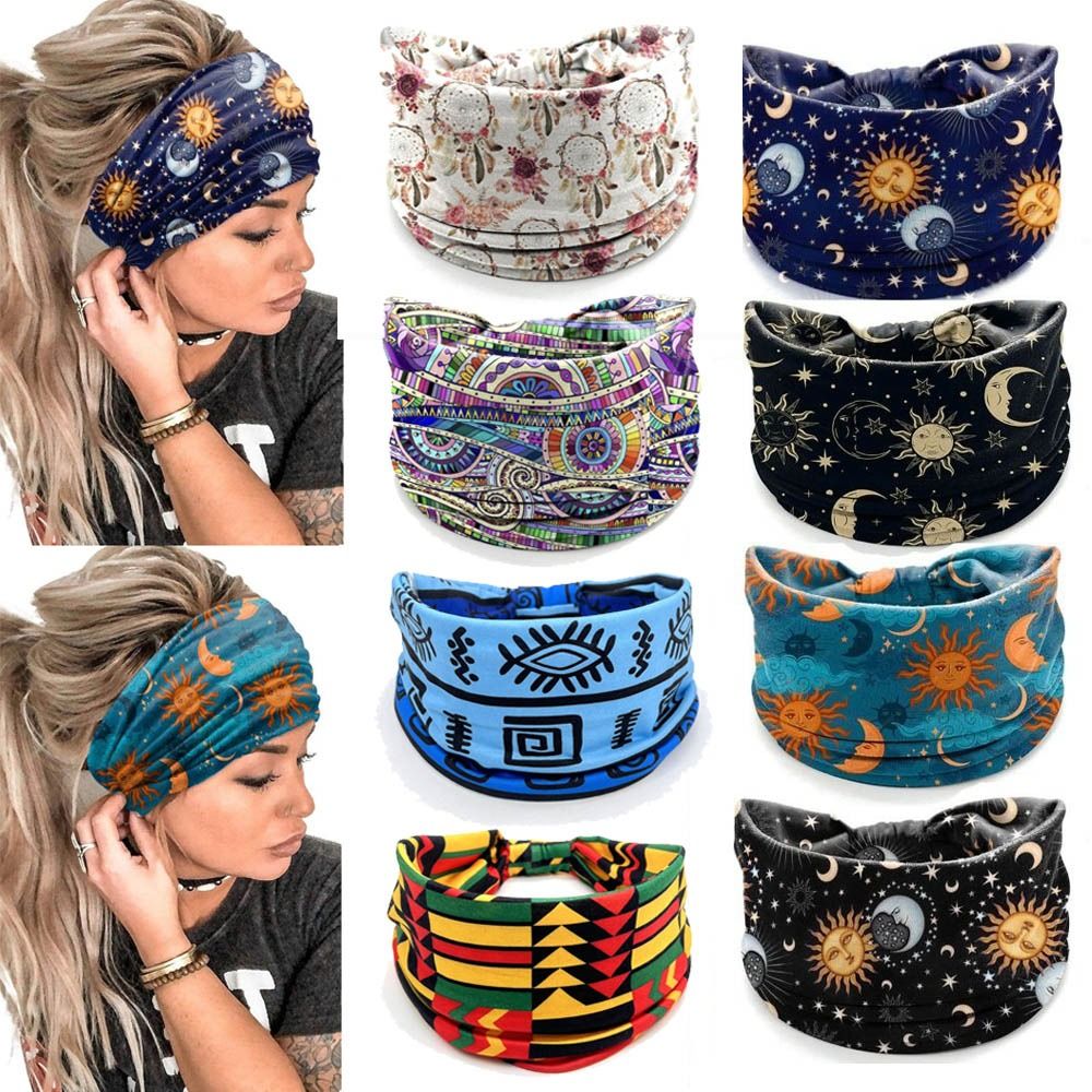 New Elastic Wide Headbands Vin - Women'S Yoga Accessories ulasan dan harga