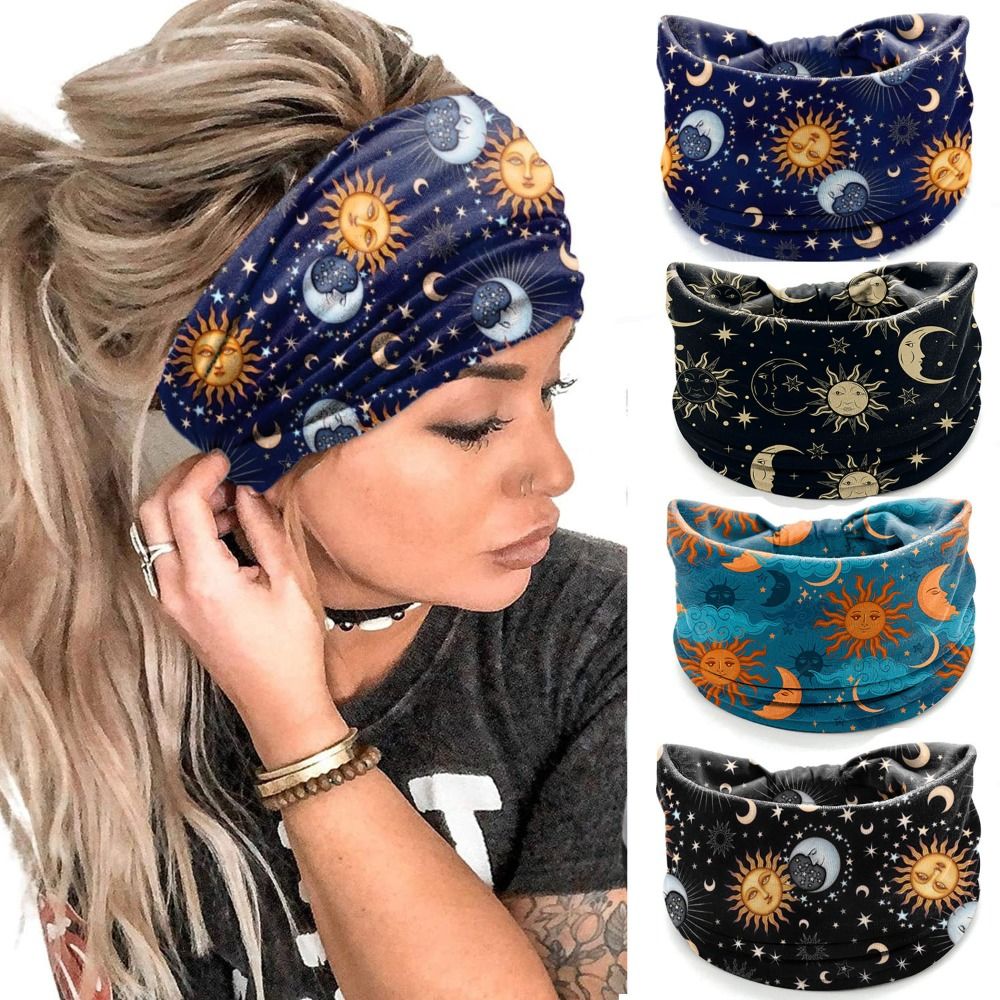 New Elastic Wide Headbands Vin - Women'S Yoga Accessories ulasan dan harga