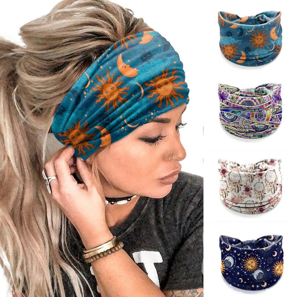 New Elastic Wide Headbands Vin - Women'S Yoga Accessories ulasan dan harga
