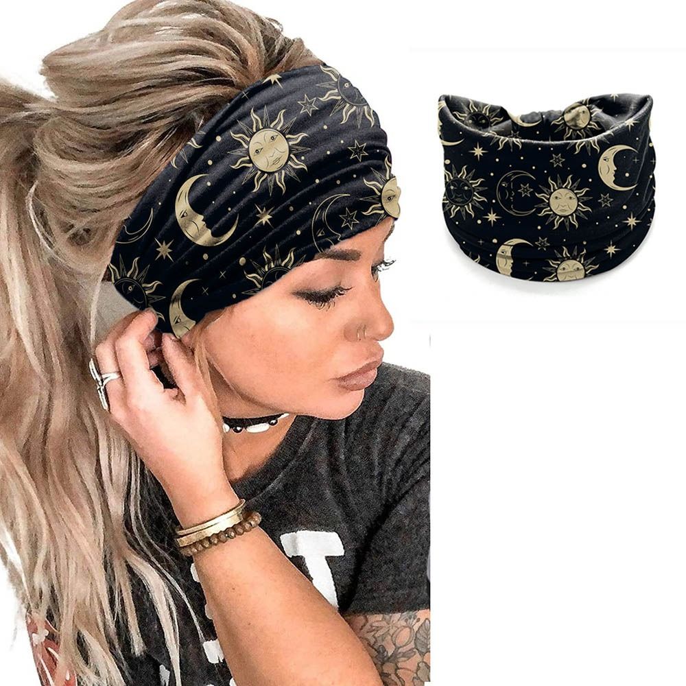 New Elastic Wide Headbands Vin - Women'S Yoga Accessories ulasan dan harga
