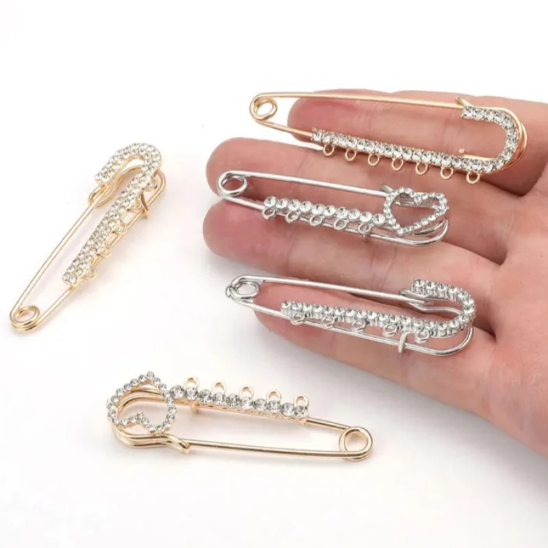 Alloy Rhinestone Brooches Gold - Brooch Pin Gold ulasan dan harga