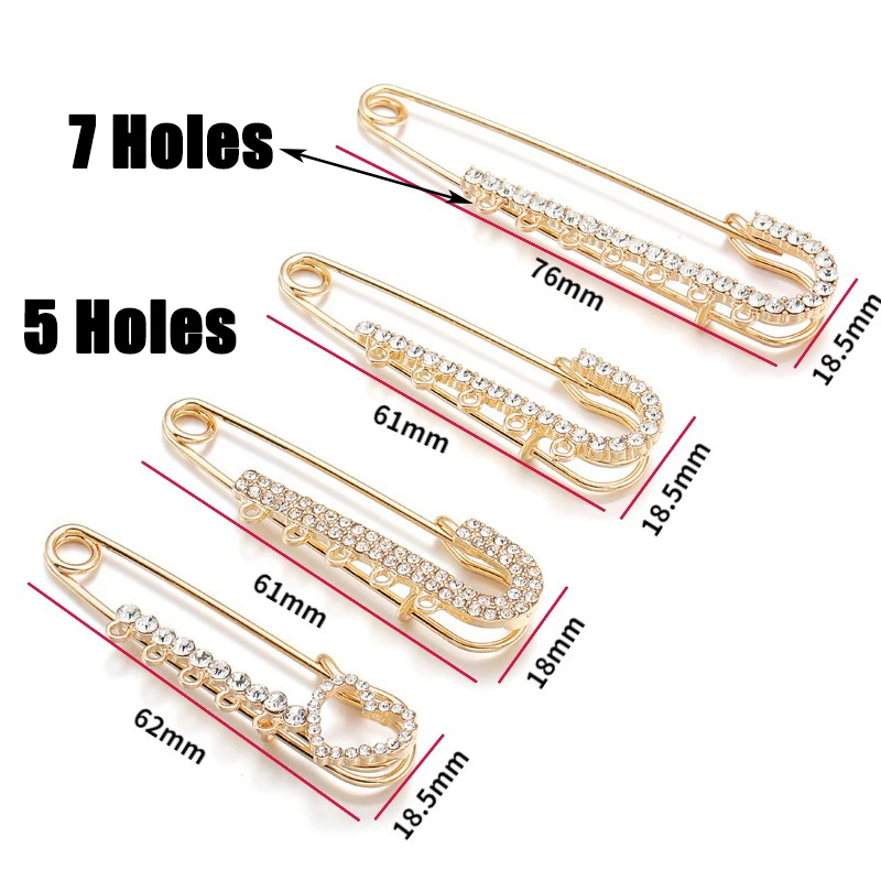 Alloy Rhinestone Brooches Gold - Brooch Pin Gold ulasan dan harga