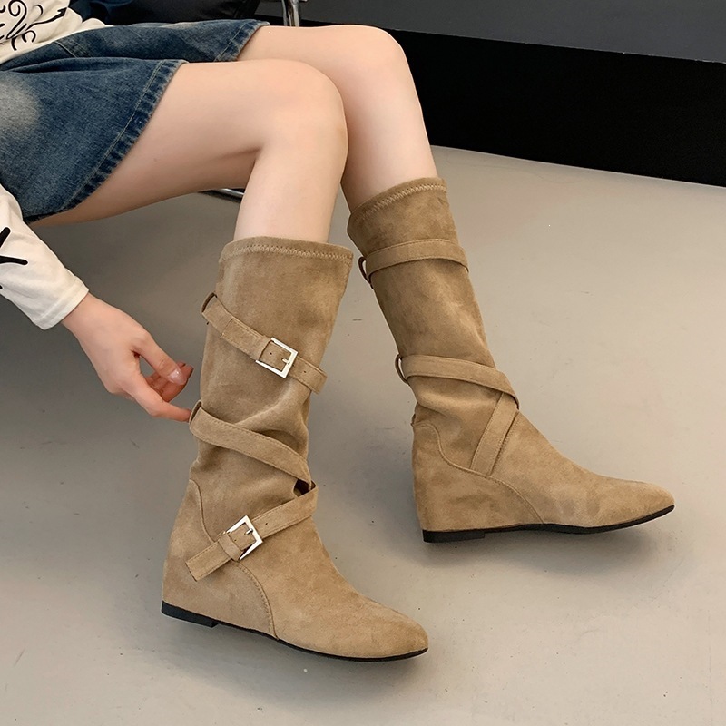 Women Vintage Suede Slouch Mid - Women Electronic Accessories ulasan dan harga