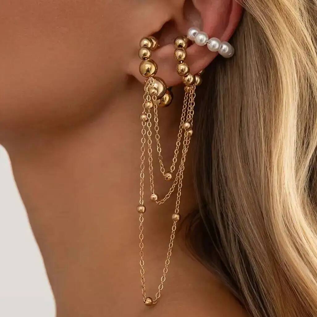 Ingemark Bohemia Imitation Pea - Tassel Earrings Boho ulasan dan harga