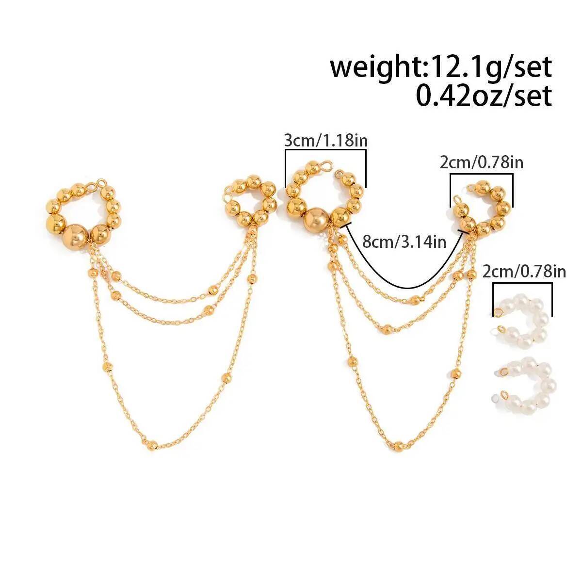 Ingemark Bohemia Imitation Pea - Tassel Earrings Boho ulasan dan harga
