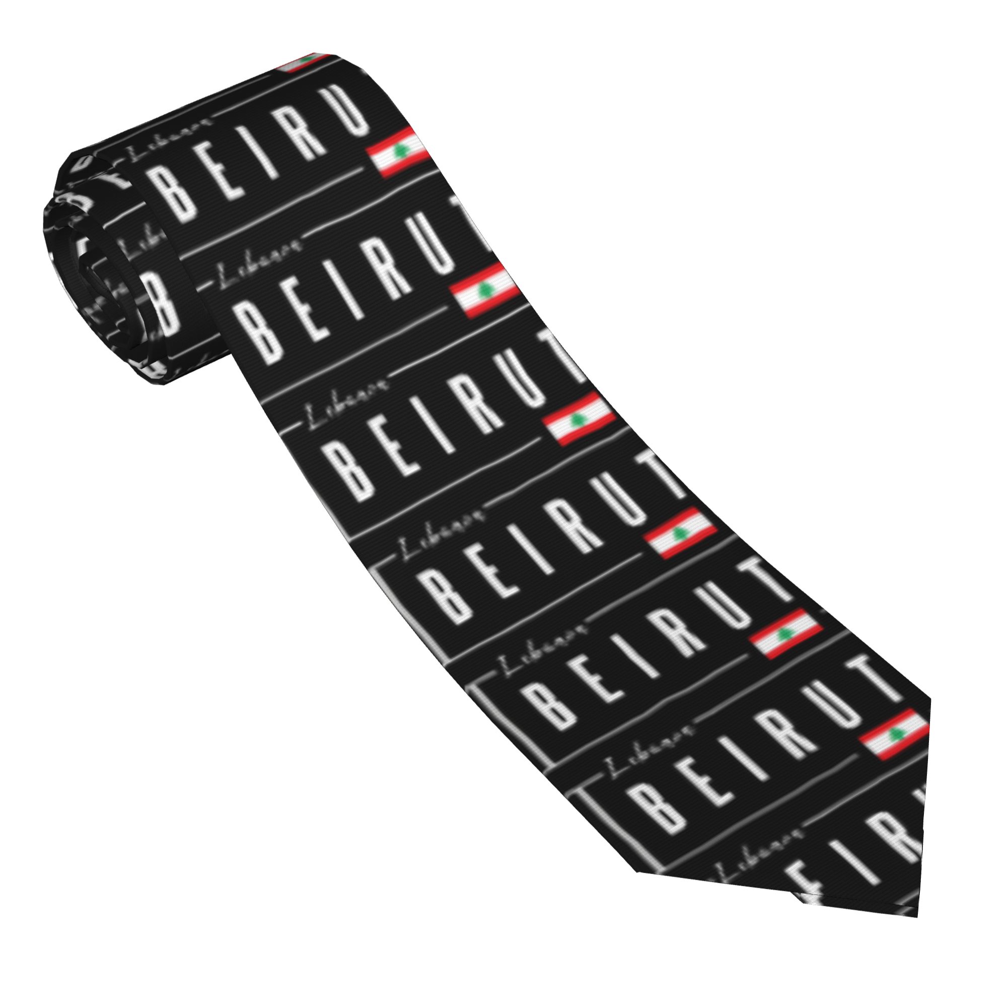 Beirut Lebanon Flag Tie  Cospl - Women Accessories Lebanon ulasan dan harga