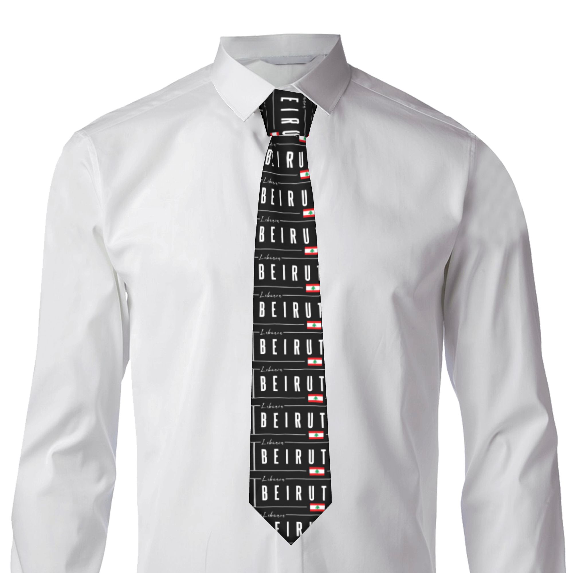 Beirut Lebanon Flag Tie  Cospl - Women Accessories Lebanon ulasan dan harga
