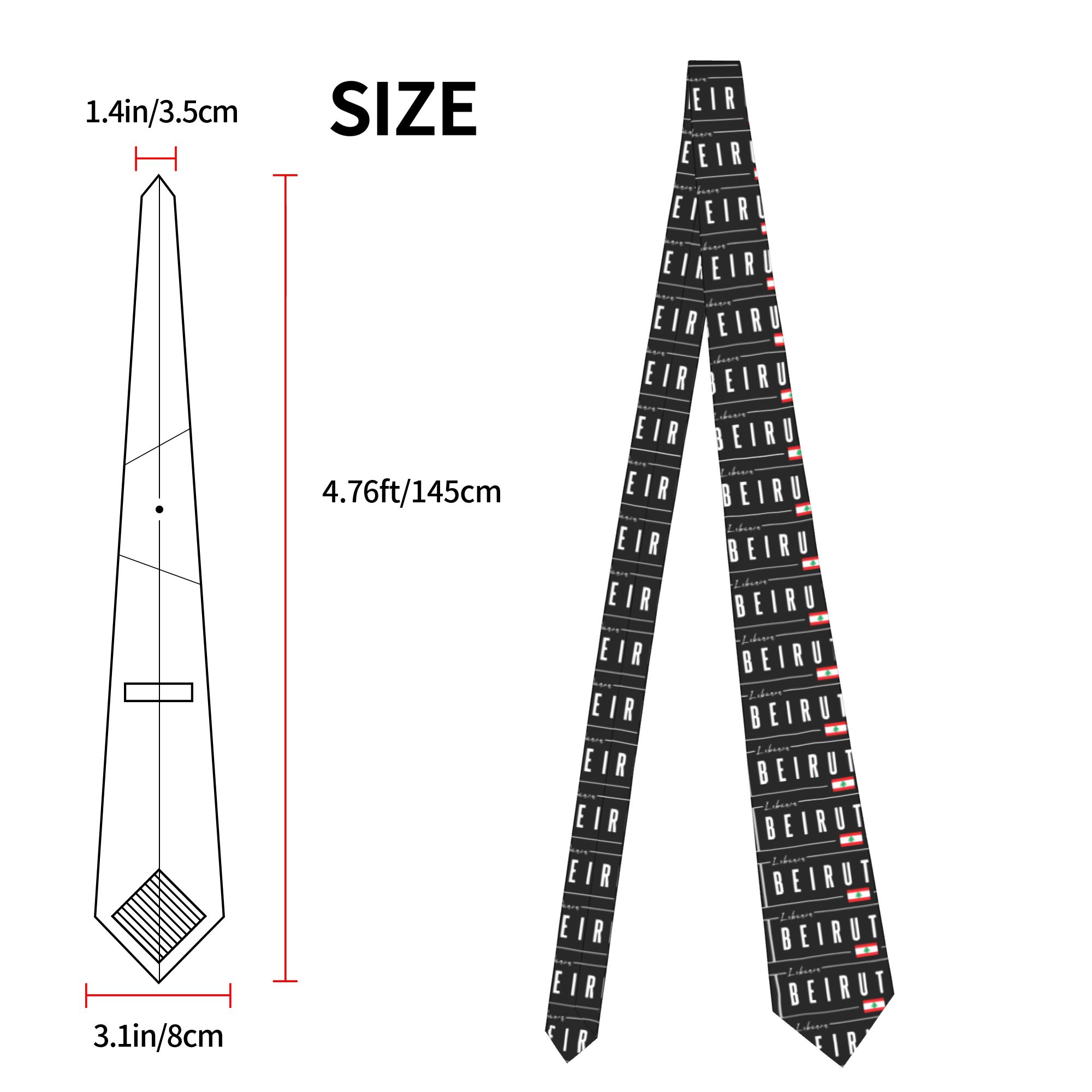Beirut Lebanon Flag Tie  Cospl - Women Accessories Lebanon ulasan dan harga