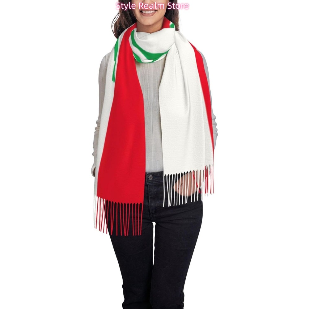 Flag Of Lebanon Print Polyeste - Women Accessories Lebanon ulasan dan harga
