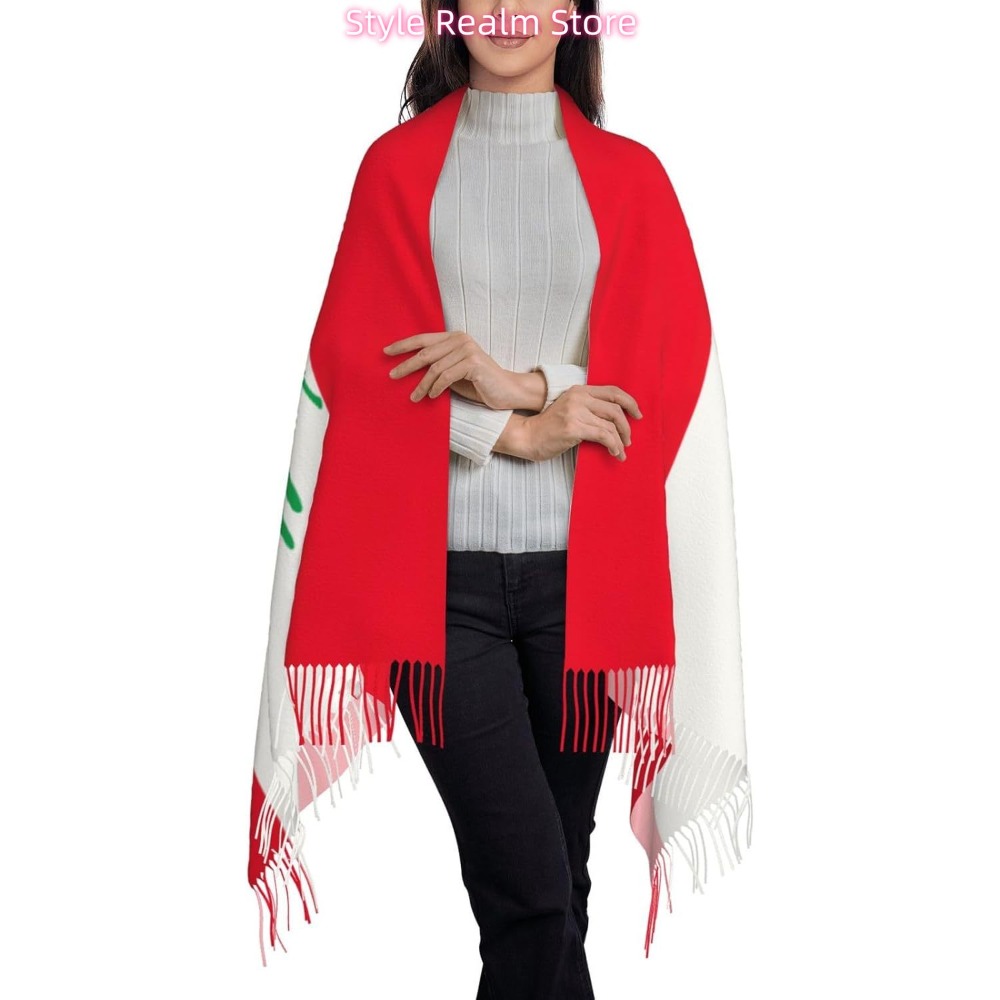 Flag Of Lebanon Print Polyeste - Women Accessories Lebanon ulasan dan harga
