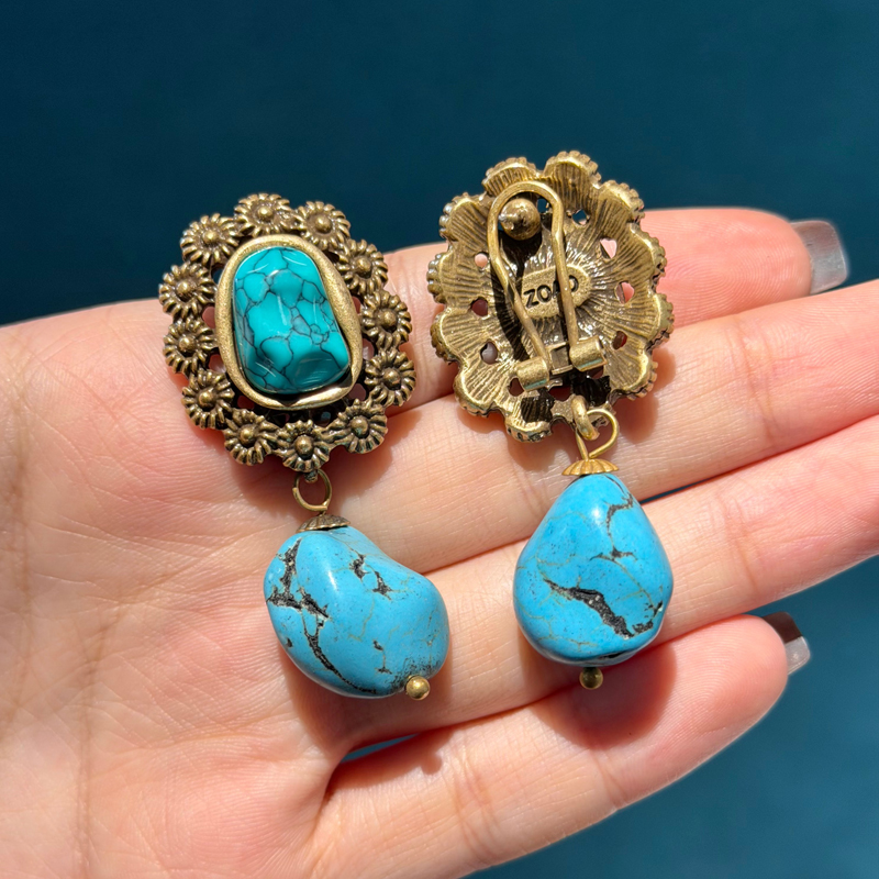 Vintage Turquoise Earrings Nat - Women'S Accessories Trends 2026 ulasan dan harga