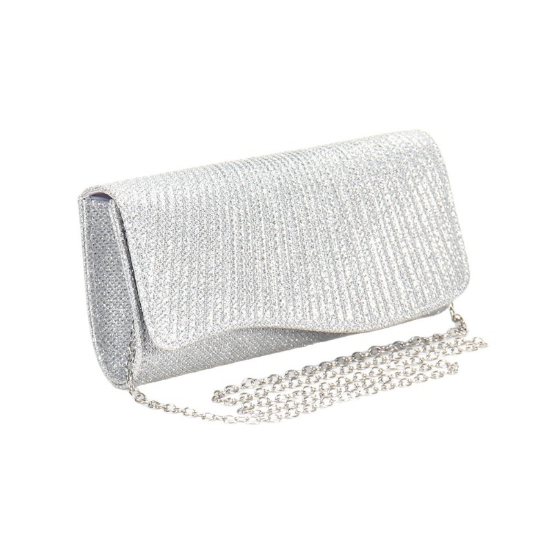 2026 New Women Fold Glitter Ha - Wallet Chain Bag ulasan dan harga