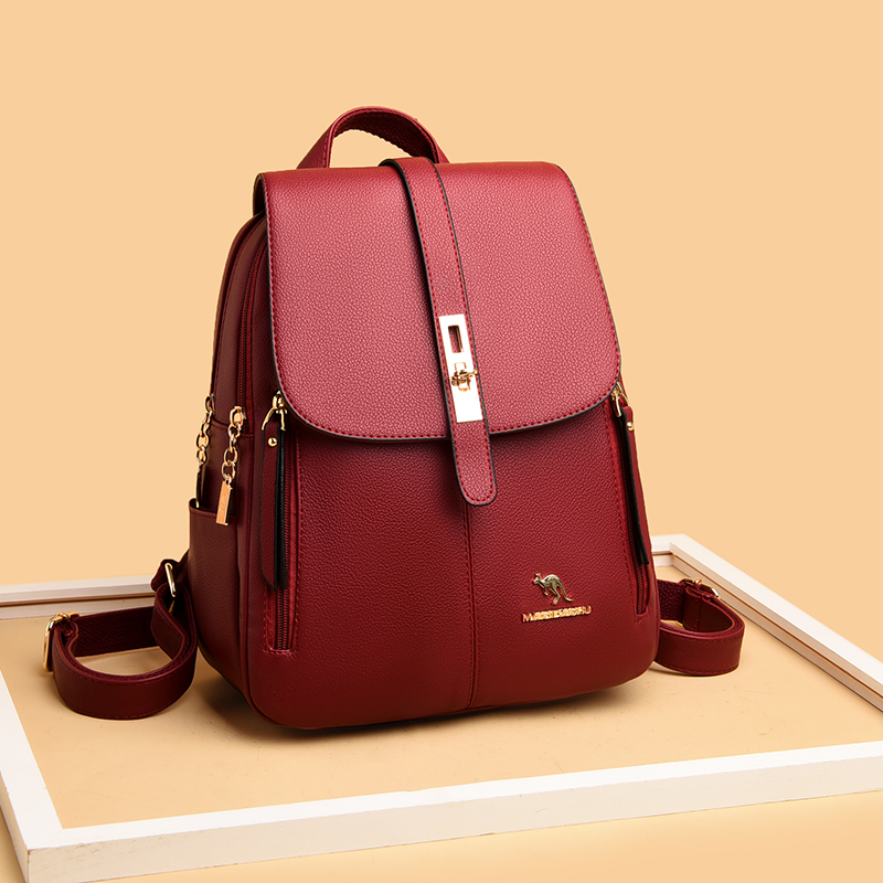 Luxury Women Leather Backpacks - Women Electronic Accessories ulasan dan harga