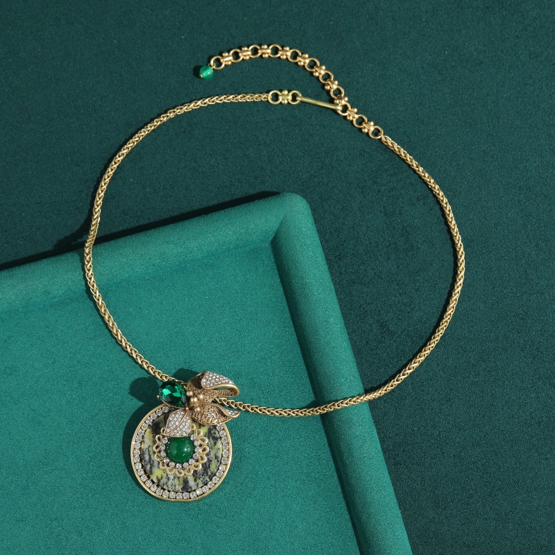 Vintage Round Green Natural St - Women'S Accessories Trends 2026 ulasan dan harga
