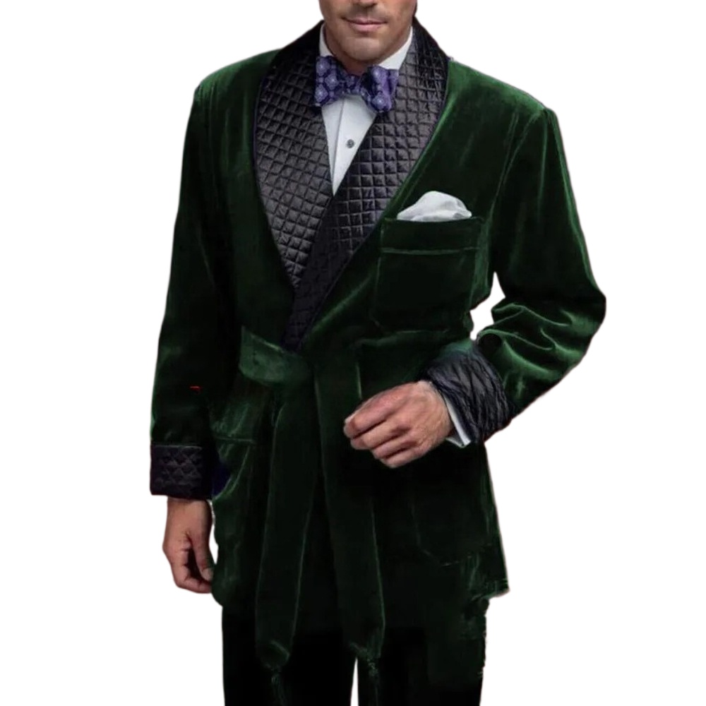 Green Velvet Smoking Suit Jack - Women Electronic Accessories ulasan dan harga