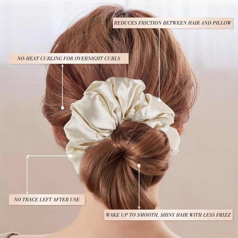16pcs Soft Satin Scrunchies El - Scrunchie Satin Set ulasan dan harga