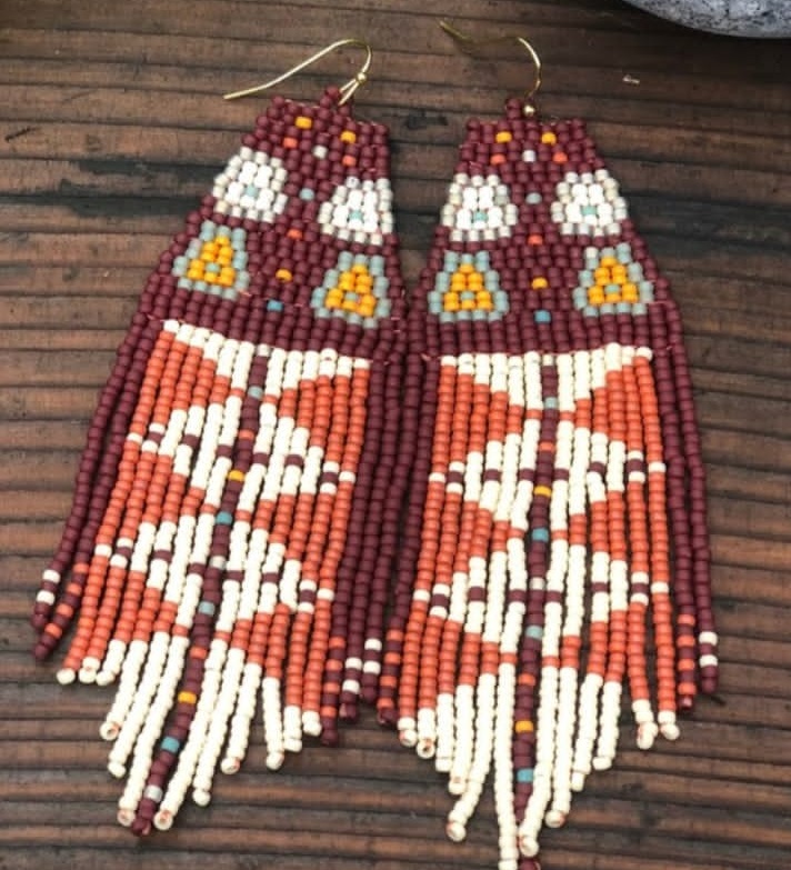 ZGMXR Rice bead earrings Geome - Tassel Earrings Boho ulasan dan harga
