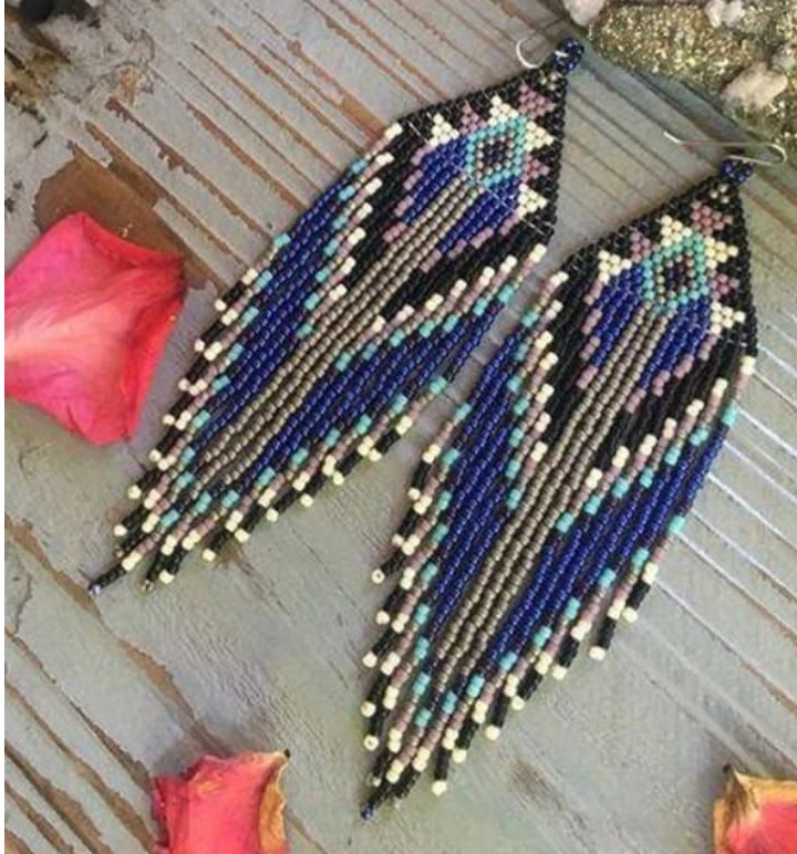 ZGMXR Rice bead earrings Geome - Tassel Earrings Boho ulasan dan harga