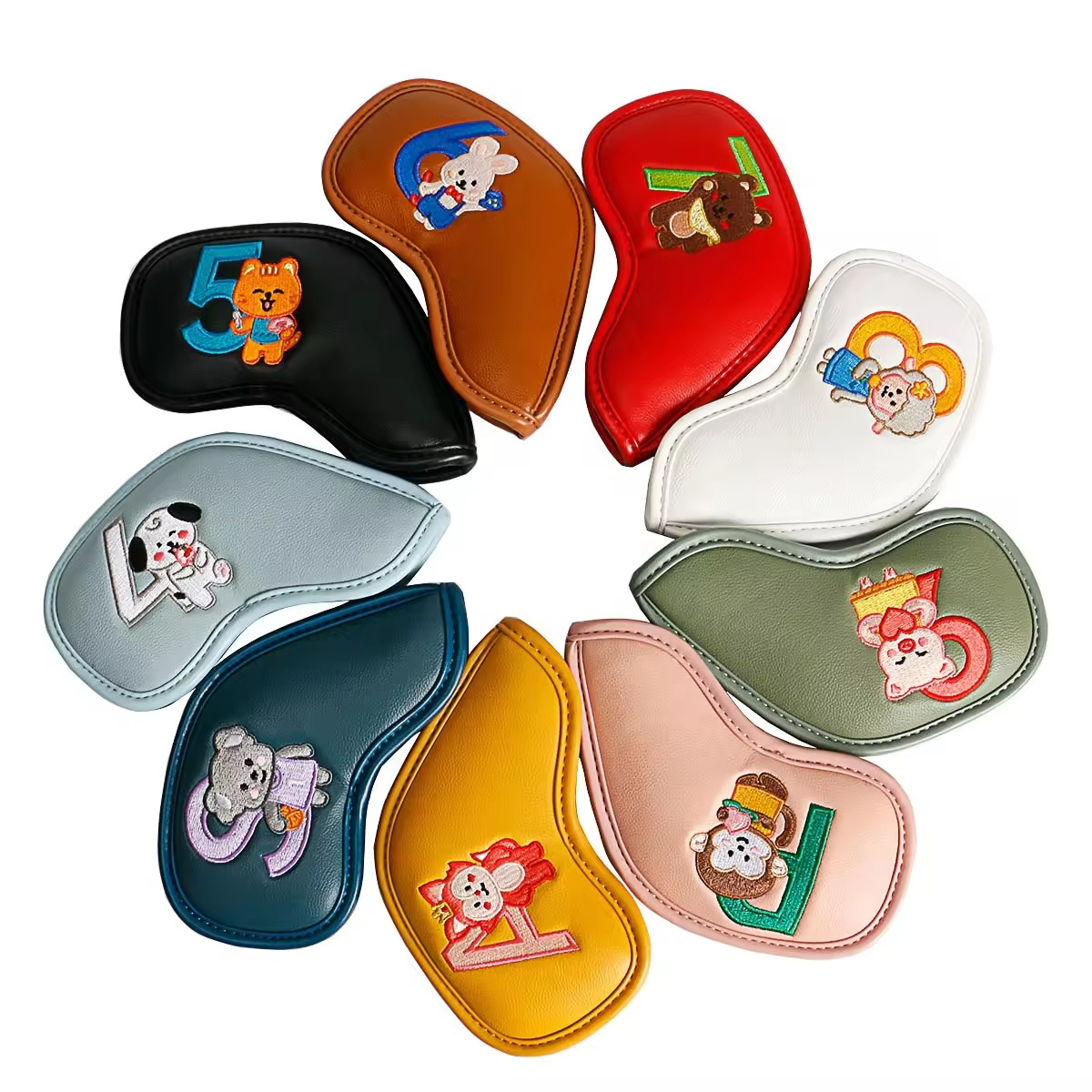9Pcs Cute Cartoon Animal Golf  - Women'S Golf Accessories ulasan dan harga
