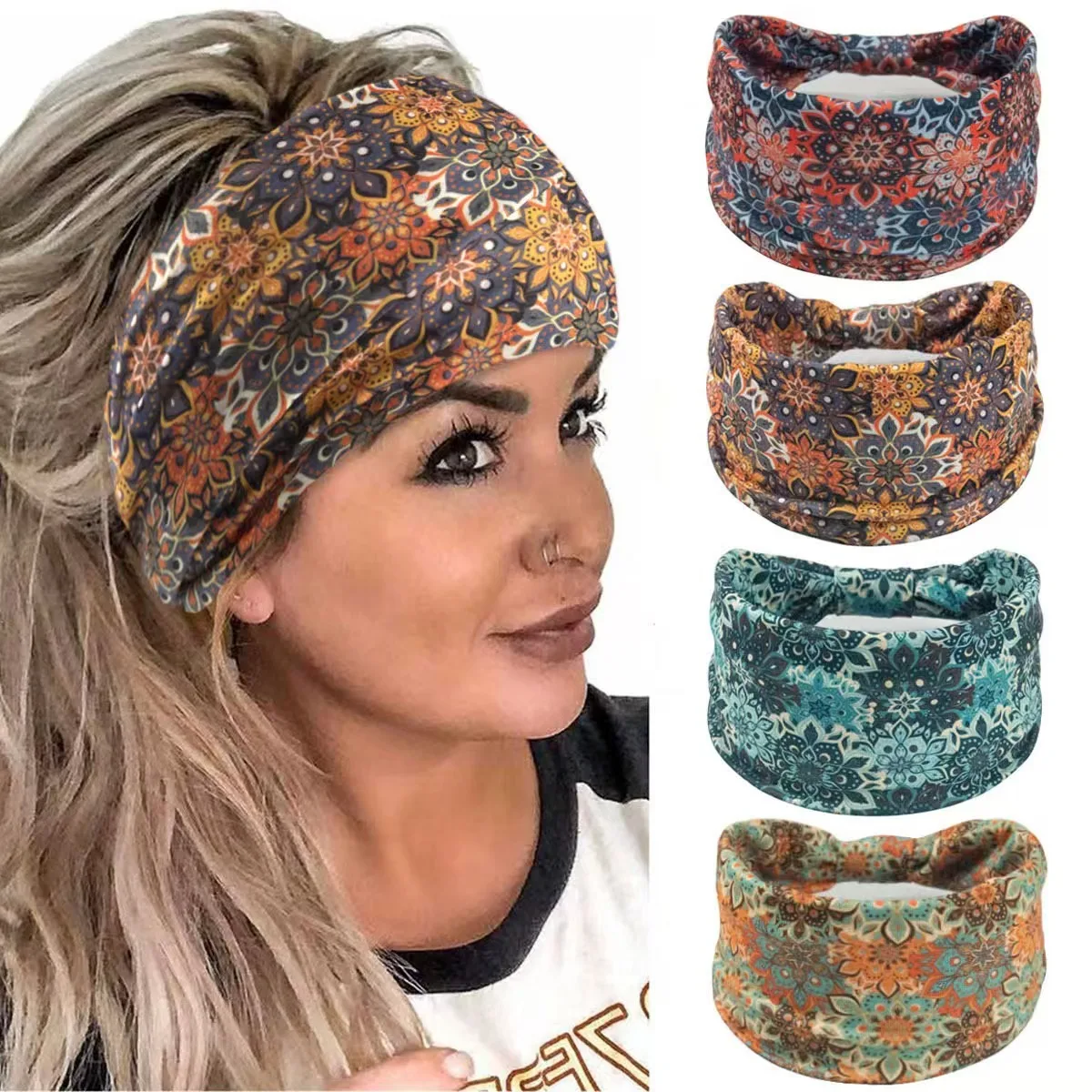 🌸Boho Mandala Flower Headband  - Women'S Yoga Accessories ulasan dan harga