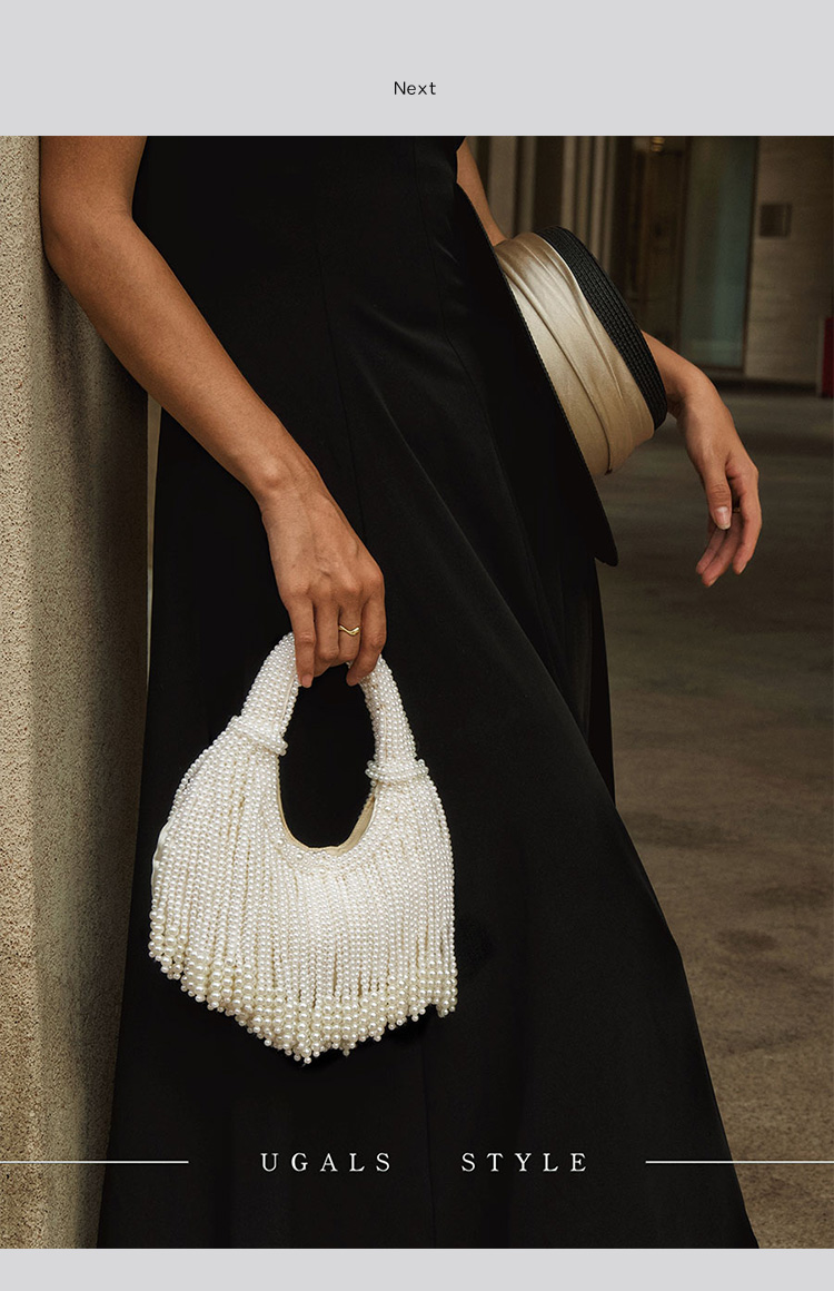 Design Handle Pearl Evening Cl - Wallet Chain Bag ulasan dan harga