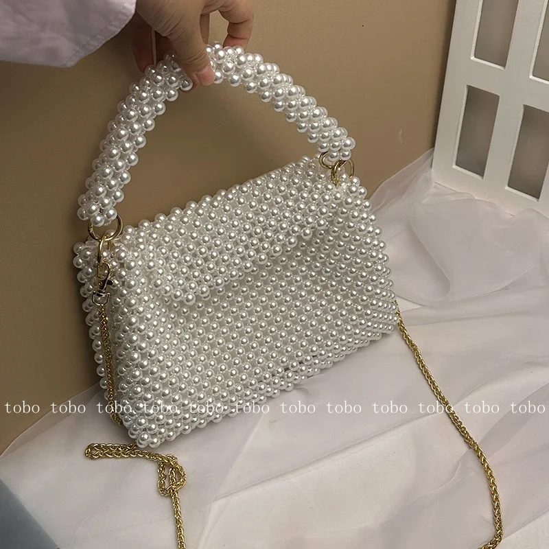Ins Superlatives Pearl Bead Wa - Wallet Chain Bag ulasan dan harga