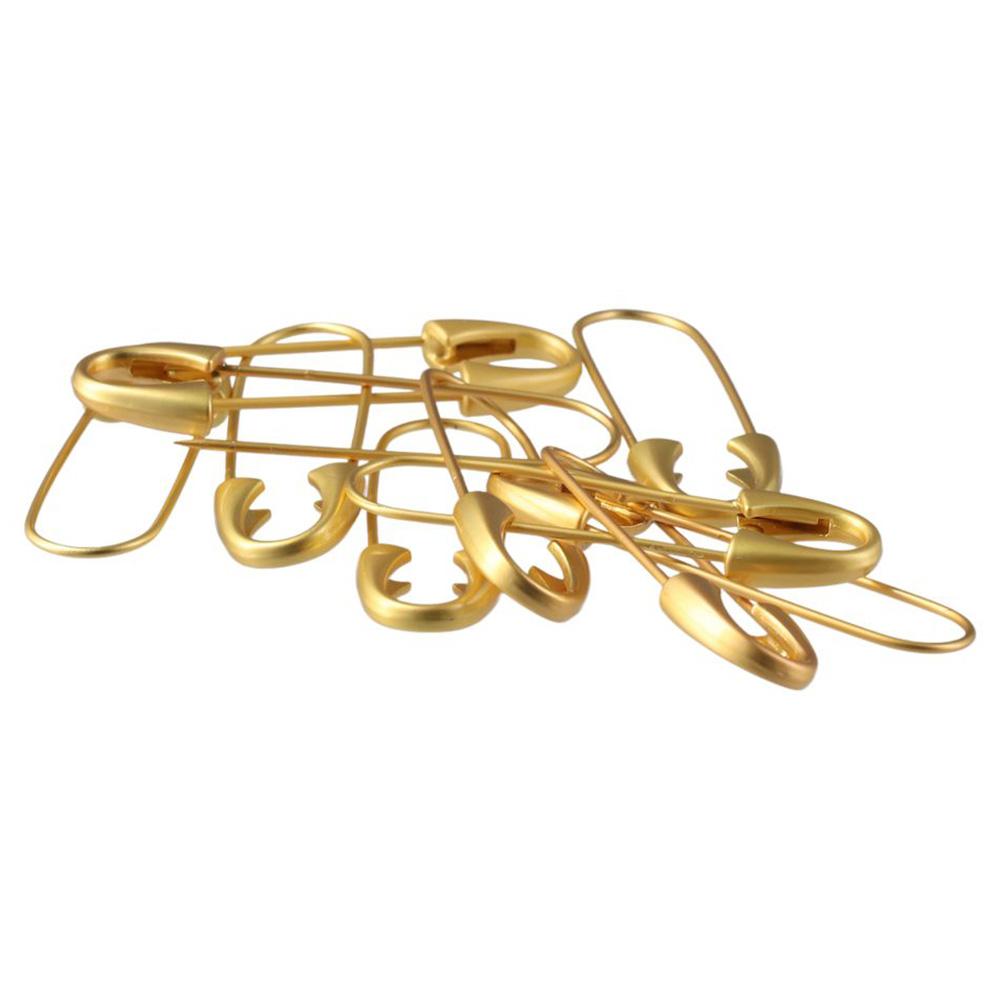 10Pcs DIY Metal Gold Brooches  - Brooch Pin Gold ulasan dan harga