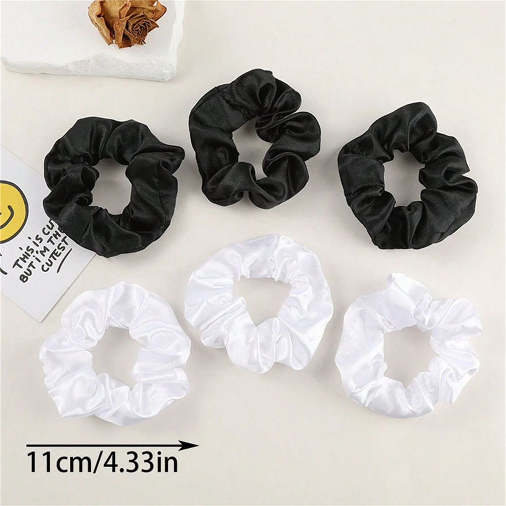 12Pcs/set Satin Scrunchies Sol - Scrunchie Satin Set ulasan dan harga