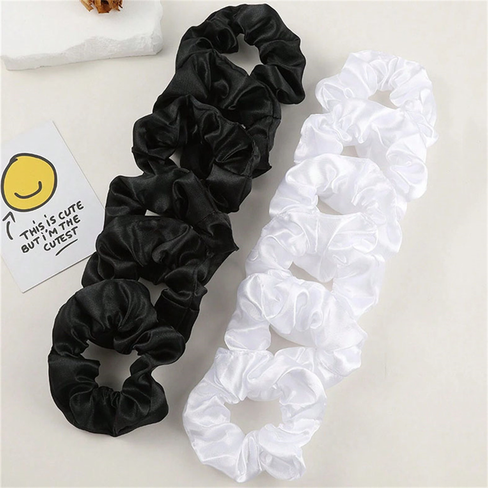 12Pcs/set Satin Scrunchies Sol - Scrunchie Satin Set ulasan dan harga