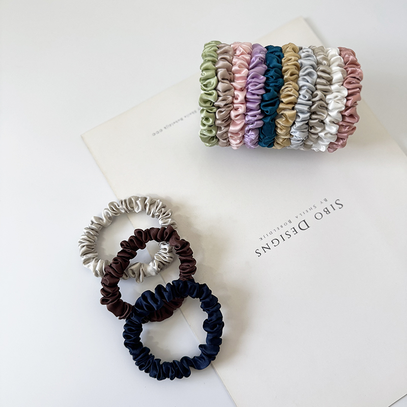 3PCS 100% Real Silk Hair Skinn - Scrunchie Satin Set ulasan dan harga